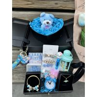 MAVİ LALE HEDİYE KUTUSU