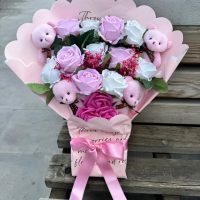 GÜLLÜ AYICIK BUKETİ